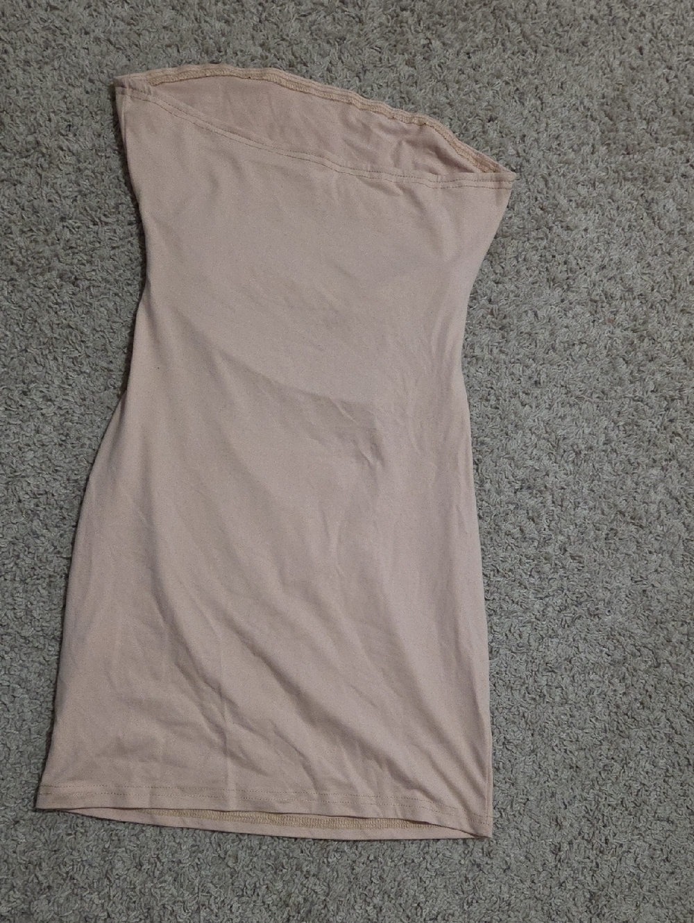 SHEIN Strapless Blush Pink Bodycon Mini Dress